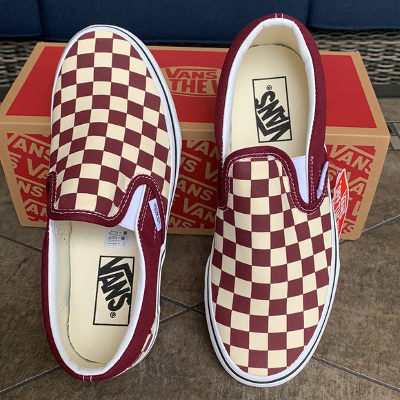 VANS CLASSIC SLIP ON CHECKERBOARD PRTRY/TRWHT WMNS - Picture 2 of 16
